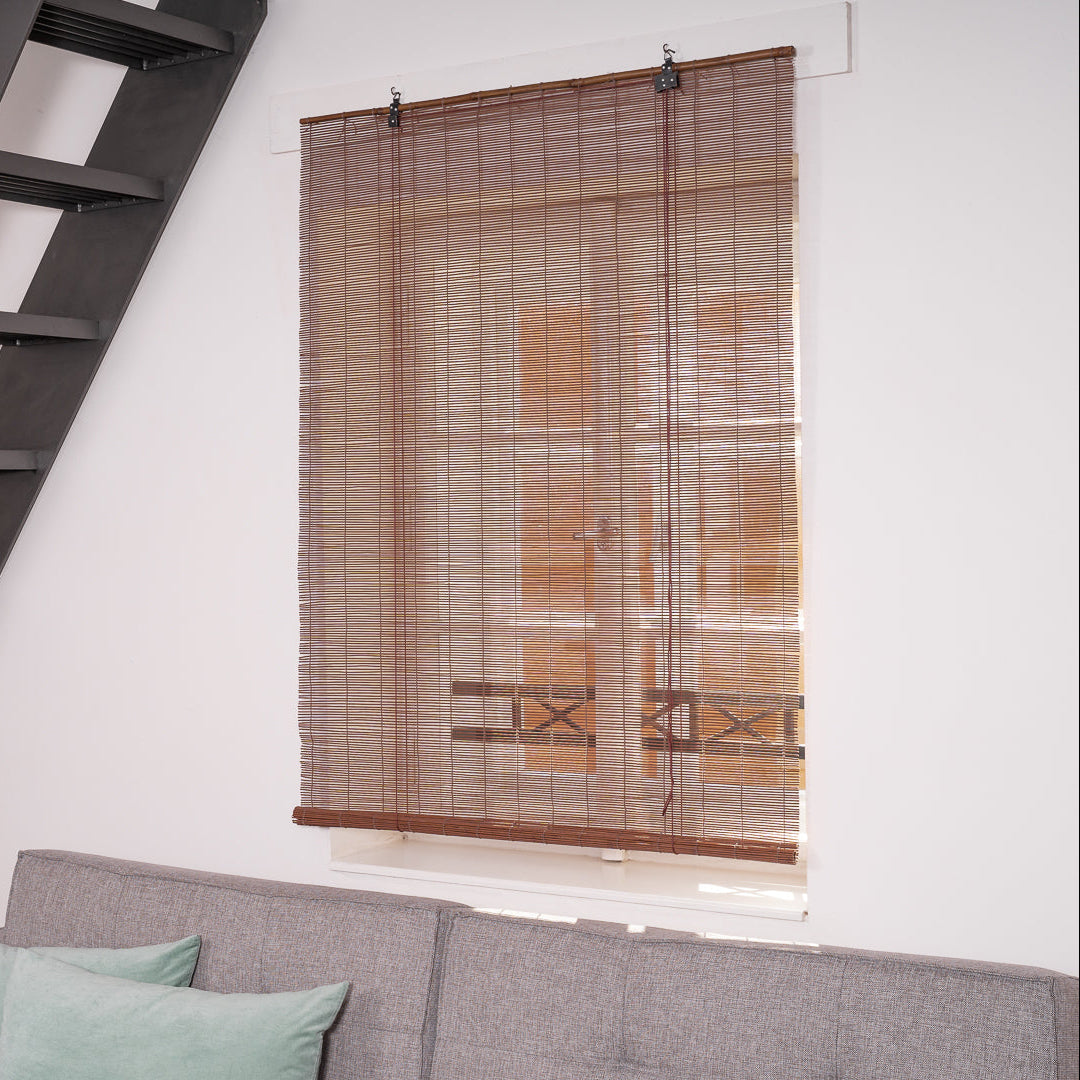 Bamboo Slat Blind - Brown