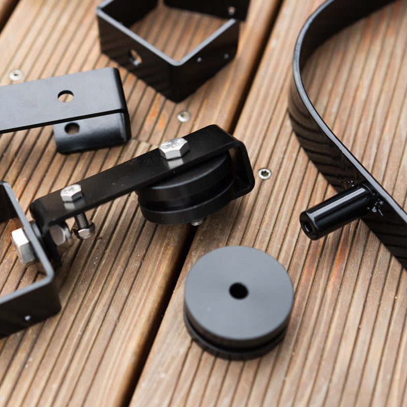 Track System for Sliding Privacy Screens