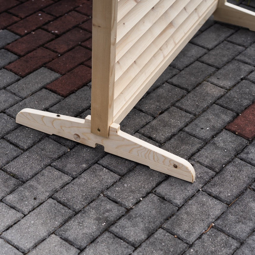 Freestanding Outdoor Privacy Screen Gen. 2 - Natural wood