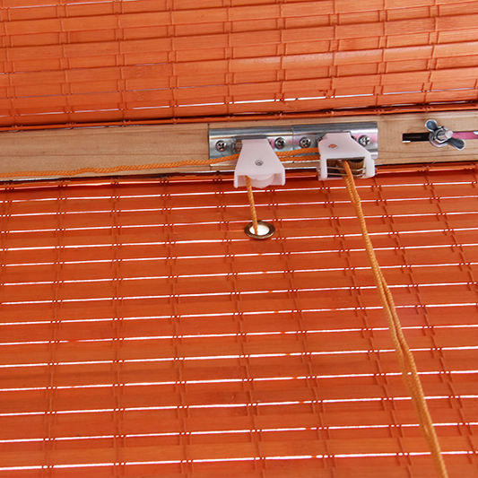 Bamboo Roman Blind - Orange