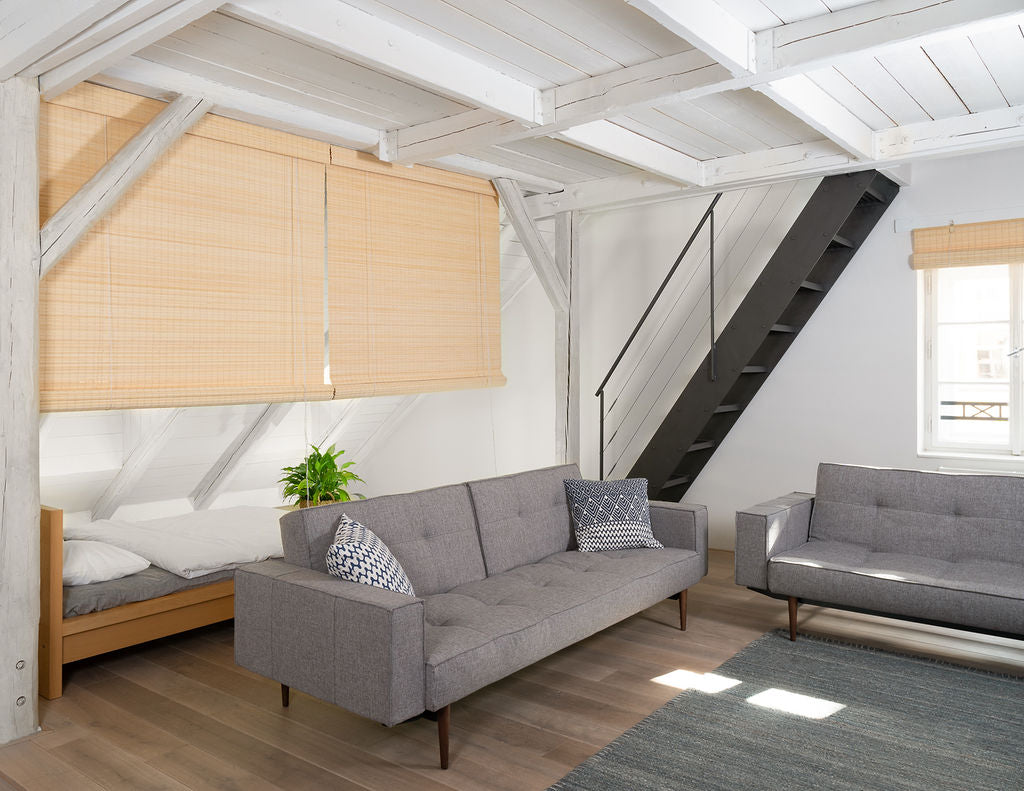 Bamboo Blackout Blind with Hidden Mechanism - Natural