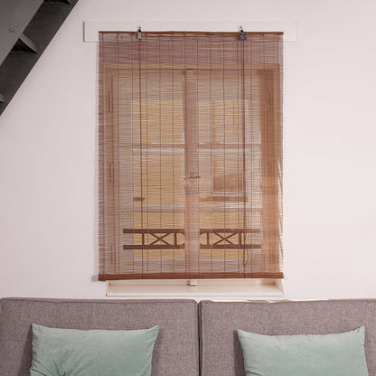 Bamboo Slat Blind - Brown
