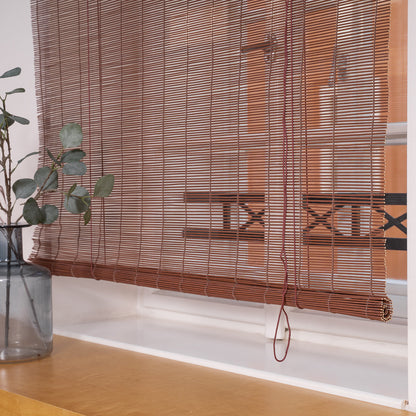Bamboo Slat Blind - Brown