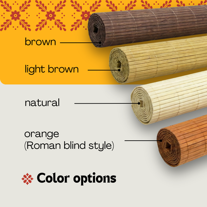 Bamboo Blackout Blind with Hidden Mechanism - Brown