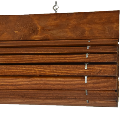 Wooden Pergola Blind - Cherry