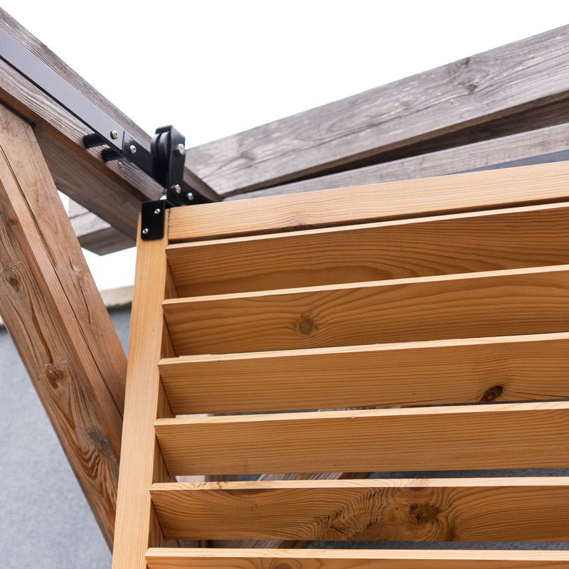 Track System for Sliding Privacy Screens