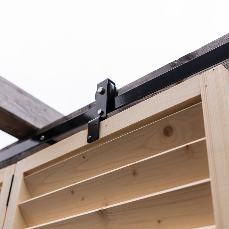 Sliding Outdoor Sunscreen for Terraces - Natural wood