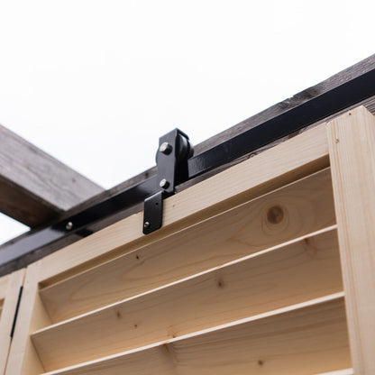 Sliding Outdoor Sunscreen for Terraces - Natural wood