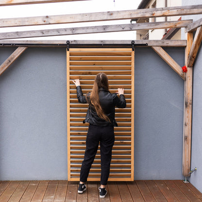 Track System for Sliding Privacy Screens