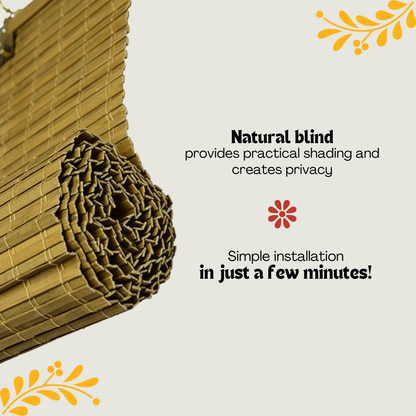 Bamboo Blackout Blind with Hidden Mechanism - Brown