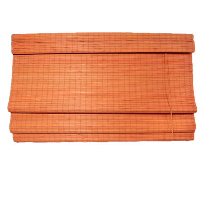 Bamboo Roman Blind - Orange