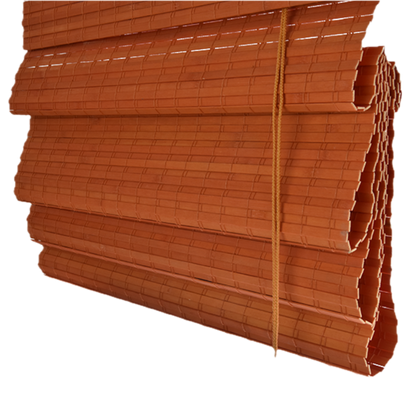 Bamboo Roman Blind - Orange