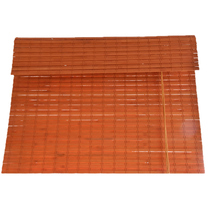 Bamboo Roman Blind - Orange