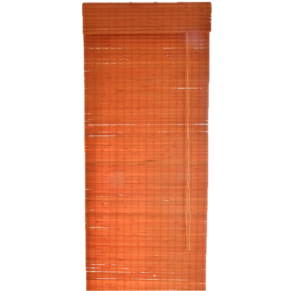 Bamboo Roman Blind - Orange