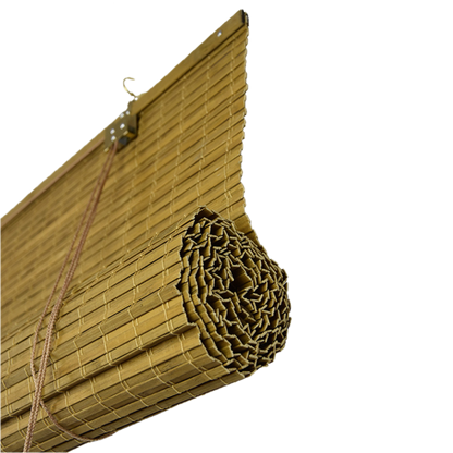 Bamboo Blackout Blind - Light Brown (Walnut)